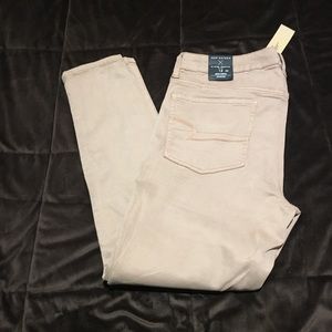 Peach hi-rise jeggings